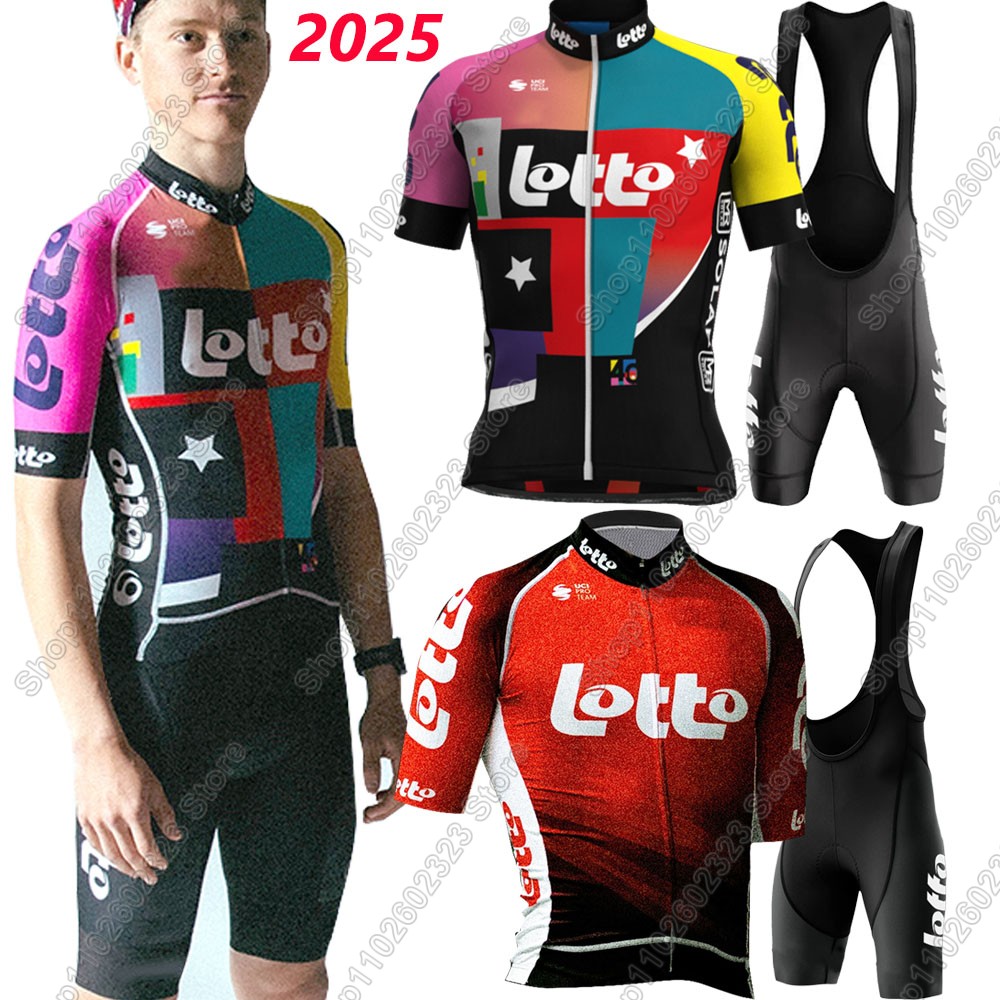 Cycling Gear Leaderboard - Zestaw kolarski Lotto Team 2025 Koszulka