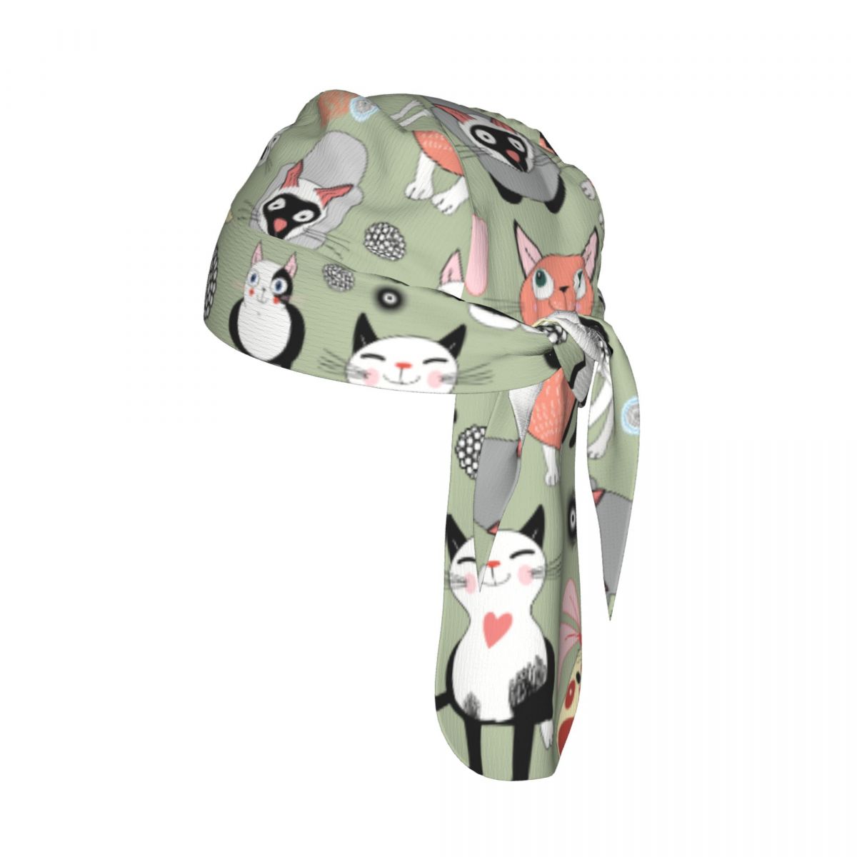 Cycling Headwear - Oddychająca czapka rowerowa z zabawnymi kotami,