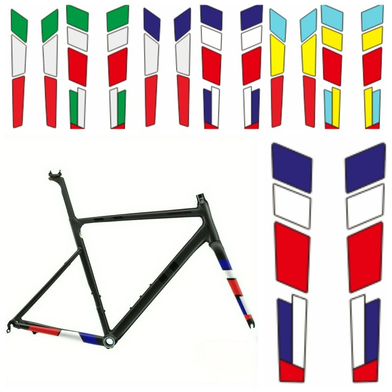 Cycling Gear Sale - 14 szt. 2D 3-kolorowe naklejki w