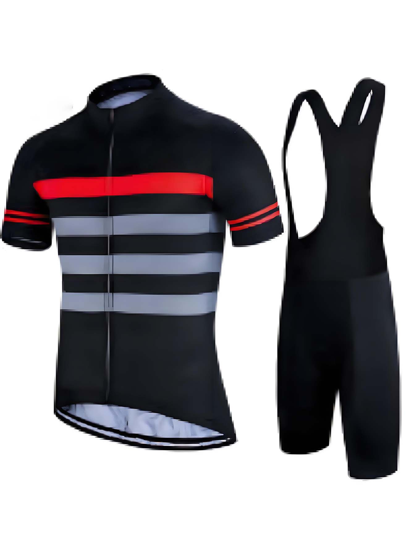 Cycling Gear Apparel - Męski zestaw kolarski: koszulka i spodenki,