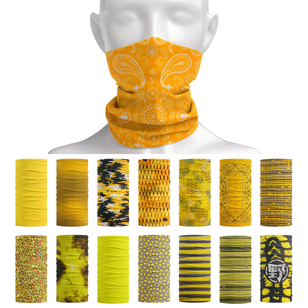 Yellow Cycling Gear - Jasny kolor Tube Neckchief Women Outdoor