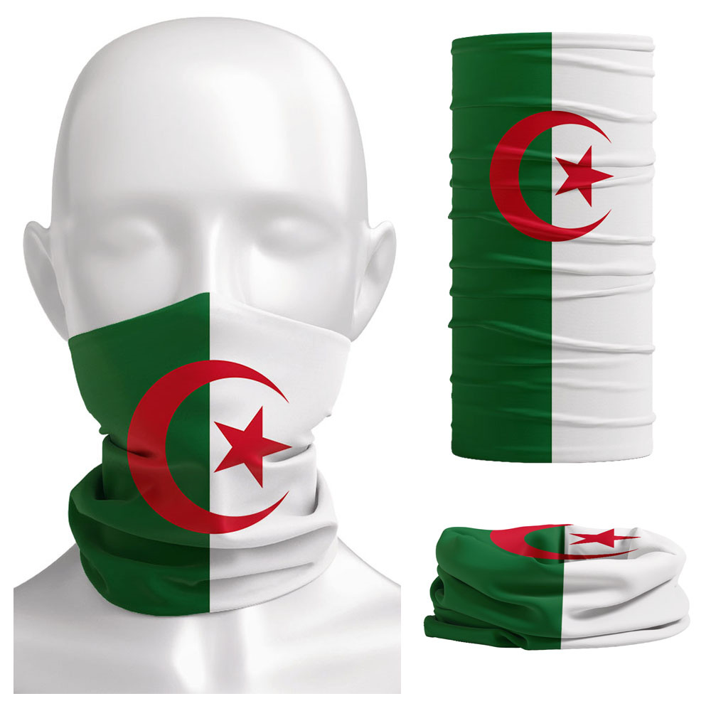 Cycling Headwear - Algeria Flaga Bandana z nadrukiem Nakrycie