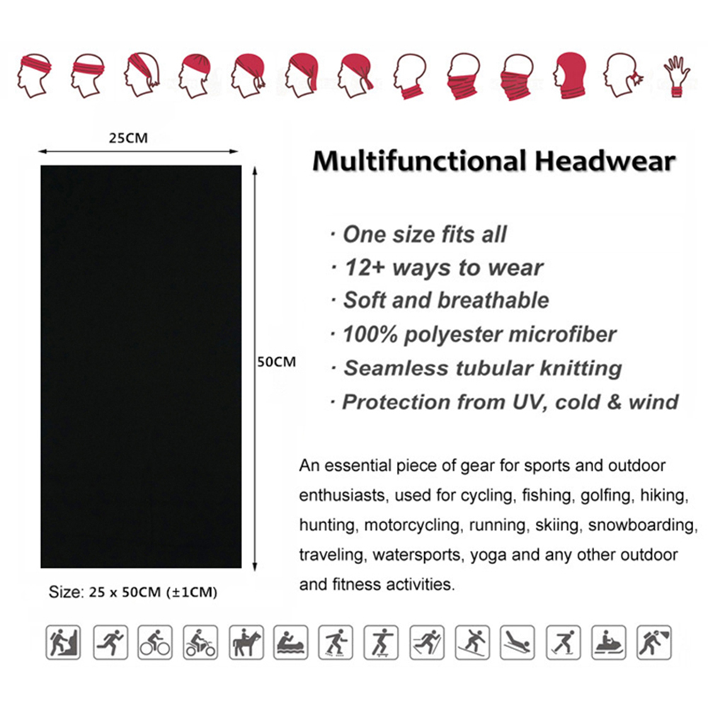 Bezszwowe bandany w jednolitym – Cycling Headwear recenzja i cena